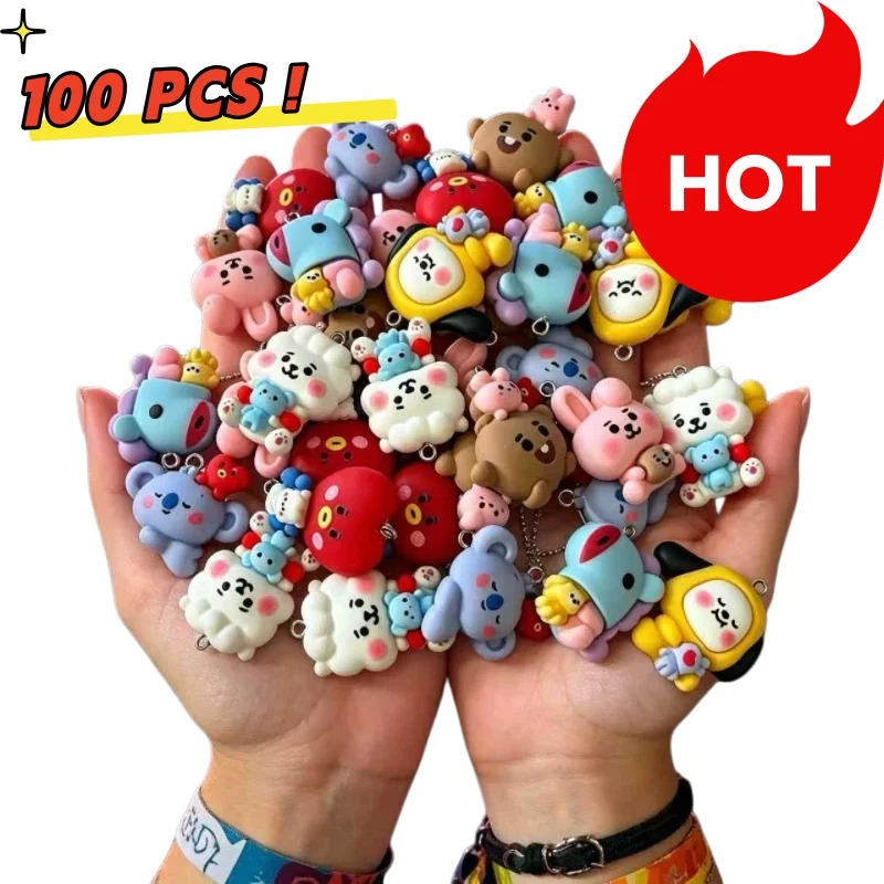 Resin Art Materials - 7pcs BT21 수지 만화 참 DIY